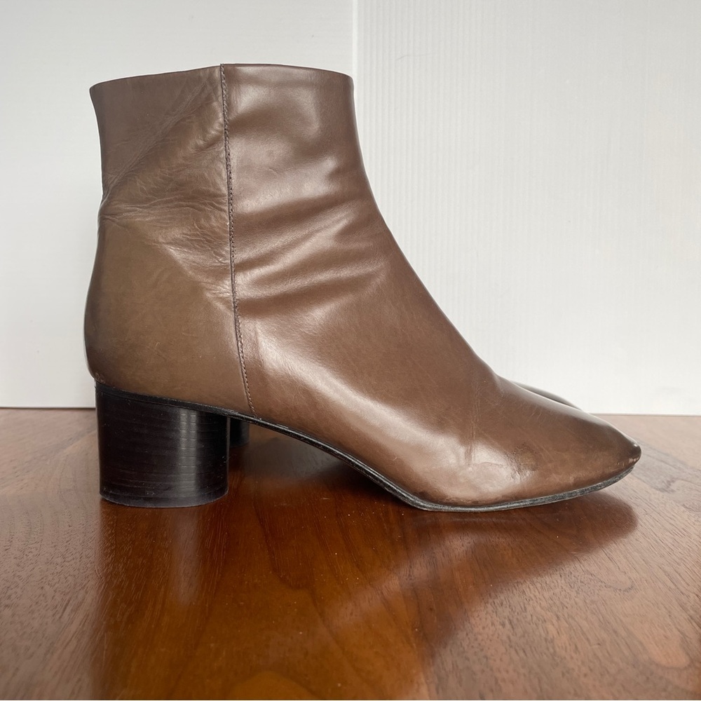 ISABEL MARANT zip booties leather ombré taupe size 39 - Picture 2 of 8